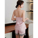 5PC Silk Robe Sleep Suit Women Lace Satin Gown Set V-Neck Nightwear Cami Pajama Set