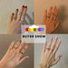 Minimalist Chunky Rings Trendy Geometric Round Circle Rings Women Wedding Jewelry