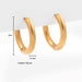 Gold Silver Stainless Steel Hoop Earrings Women Circle Earrings Jewelry