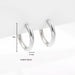 Gold Silver Stainless Steel Hoop Earrings Women Circle Earrings Jewelry