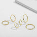 Gold Silver Stainless Steel Hoop Earrings Women Circle Earrings Jewelry