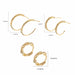 Gold Silver Stainless Steel Hoop Earrings Women Circle Earrings Jewelry