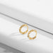 Gold Silver Stainless Steel Hoop Earrings Women Circle Earrings Jewelry