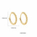 Gold Silver Stainless Steel Hoop Earrings Women Circle Earrings Jewelry