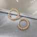 Gold Silver Stainless Steel Hoop Earrings Women Circle Earrings Jewelry