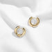 Gold Silver Stainless Steel Hoop Earrings Women Circle Earrings Jewelry