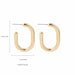 Gold Silver Stainless Steel Hoop Earrings Women Circle Earrings Jewelry