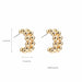 Gold Silver Stainless Steel Hoop Earrings Women Circle Earrings Jewelry