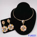 Women Wedding Beads Jewelry Set Gold Fashion Gold Color Bridal Set