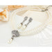 Pearl Crystal Collarbone Necklace Earrings Set Elegant Fashion Jewelry Set