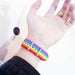 2PCS Daisy Strap Bracelets Couple'S Rainbow Wristband Cotton Linen Adjustable Charm Bracelet