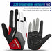 Full Finger Cycling Gloves Bicycle Gloves GEL Padded Outdoor Sport Fitness Hand-Gloves