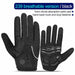 Full Finger Cycling Gloves Bicycle Gloves GEL Padded Outdoor Sport Fitness Hand-Gloves
