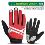 Full Finger Cycling Gloves Bicycle Gloves GEL Padded Outdoor Sport Fitness Hand-Gloves
