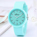 Simple Design Silicone Band Casual Quartz Watch Women Crystal Silicone Wristwatches