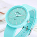 Simple Design Silicone Band Casual Quartz Watch Women Crystal Silicone Wristwatches