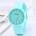 Simple Design Silicone Band Casual Quartz Watch Women Crystal Silicone Wristwatches