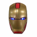 Wireless Iron Man Gaming Mouse Silent Click Button Mice