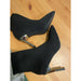 Metal Blade High Heels Socks Boots Women Stretch Fabric Elastic Stilettos Pointed Toe Ankle Boots