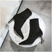 Metal Blade High Heels Socks Boots Women Stretch Fabric Elastic Stilettos Pointed Toe Ankle Boots