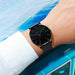 Minimalist Men's Fashion Ultra Thin Wristwatch Stainless Steel Mesh Belt Watches