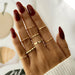8Pcs/Set Fashion Punk Minimalist Rings Set Women Bohemia Vintage Rings Jewelry