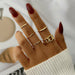 8Pcs/Set Fashion Punk Minimalist Rings Set Women Bohemia Vintage Rings Jewelry
