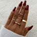 8Pcs/Set Fashion Punk Minimalist Rings Set Women Bohemia Vintage Rings Jewelry