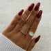 8Pcs/Set Fashion Punk Minimalist Rings Set Women Bohemia Vintage Rings Jewelry