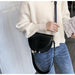 Luxury Fashion Women Crossbody Bag Crocodile Semicircle Soft Leather Handbags