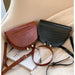 Luxury Fashion Women Crossbody Bag Crocodile Semicircle Soft Leather Handbags