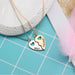2 Piece Set Fashion Best Friend Couple Pendant Necklace Jewelry