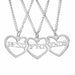 2 Piece Set Fashion Best Friend Couple Pendant Necklace Jewelry