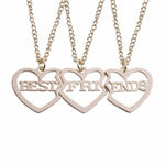 2 Piece Set Fashion Best Friend Couple Pendant Necklace Jewelry