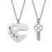 2 Piece Set Fashion Best Friend Couple Pendant Necklace Jewelry