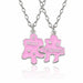 2 Piece Set Fashion Best Friend Couple Pendant Necklace Jewelry