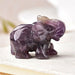 1PC Natural Crystal Elephant Amethyst Obsidian Luxury Animals Stone Crafts