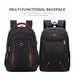 Waterproof Solid Large Backpack Travel Laptop USB Charging Headphone Jack Bags