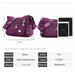 Women Fashion Shoulder Bags Waterproof Nylon Oxford Crossbody Handbags
