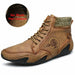 Men Fashion Leather Boots Casual Outdoor Light Ankle Shoes