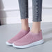 Breathable Mesh Platform Sneakers Women Slip-On Soft Casual Running Shoes