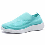 Breathable Mesh Platform Sneakers Women Slip-On Soft Casual Running Shoes