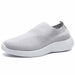 Breathable Mesh Platform Sneakers Women Slip-On Soft Casual Running Shoes