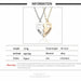 2 Piece Set Fashion Best Friend Couple Pendant Necklace Jewelry