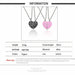 2 Piece Set Fashion Best Friend Couple Pendant Necklace Jewelry