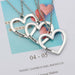 2 Piece Set Fashion Best Friend Couple Pendant Necklace Jewelry