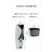 Automatic Toothpaste Dispenser Wall Mount Dust-Proof Wall Mount Toothbrush Holder Squeezer
