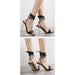 New Fashion Design Weave Women Sandals Transparent Strange High Heels Ladies Shoes