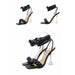 New Fashion Design Weave Women Sandals Transparent Strange High Heels Ladies Shoes