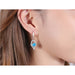 Sterling Silver Women Fashion Jewelry High Quality Crystal Zircon Earrings